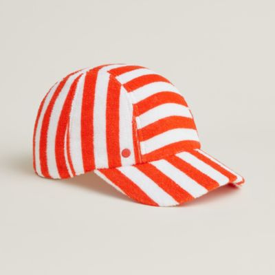 キャスケット 《ヴォーバン》 ヴェルヴェット - オレンジ | Hermès